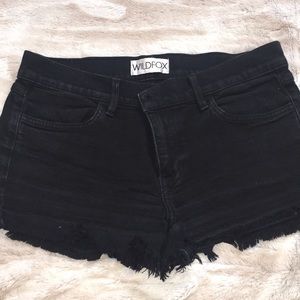 Wildfox Black Denim shorts